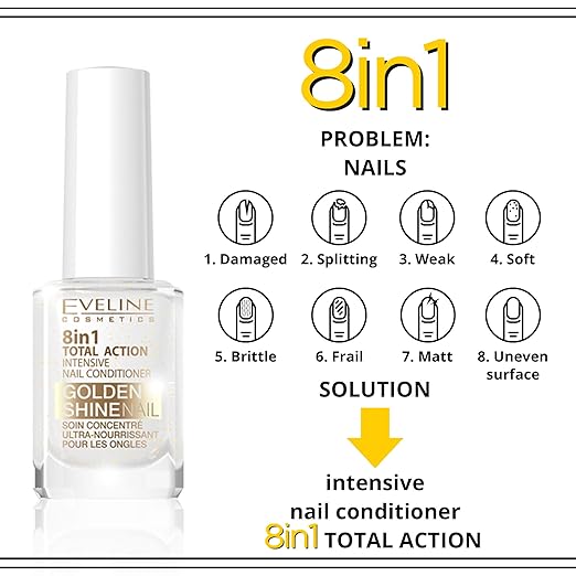 8-in-1 Nail Conditioner with Golden Particles (Original)