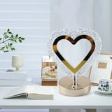 Crystal LED Heart-Shaped Table Lamp