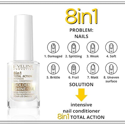 8-in-1 Nail Conditioner with Golden Particles (Original)